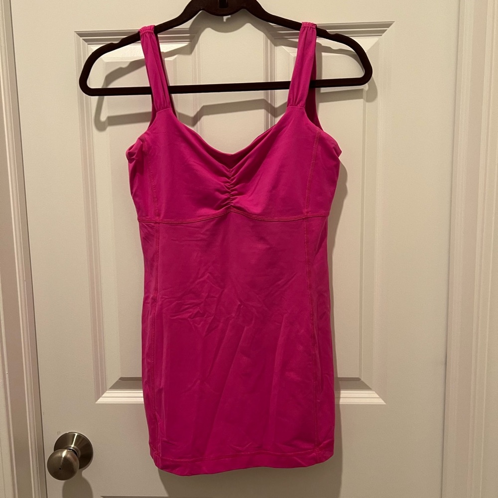 Lululemon Pink Activewear Top with Built in Bra